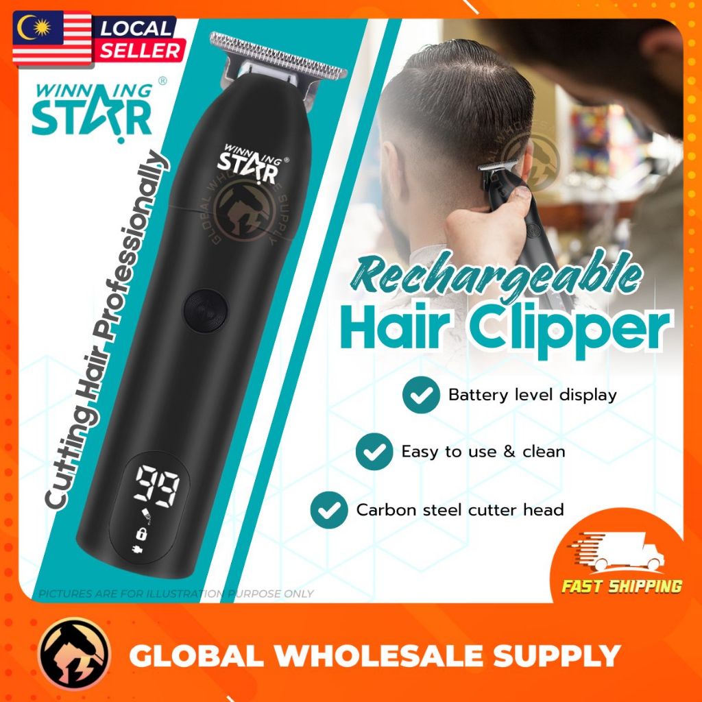 ไร้สายMesin Rambut Beard TrimmerตัดผมMesin Gunting Rambut Shave Hair Clipper Trimmerผู้ชายผมTrimmer