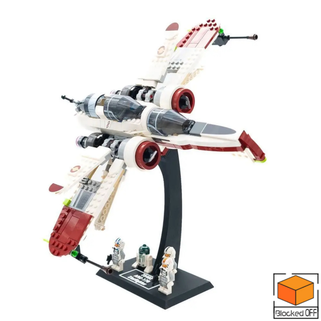 ขาตั้งจอแสดงผลสําหรับ Lego Star Wars ARC-170 Starfighter (75402)