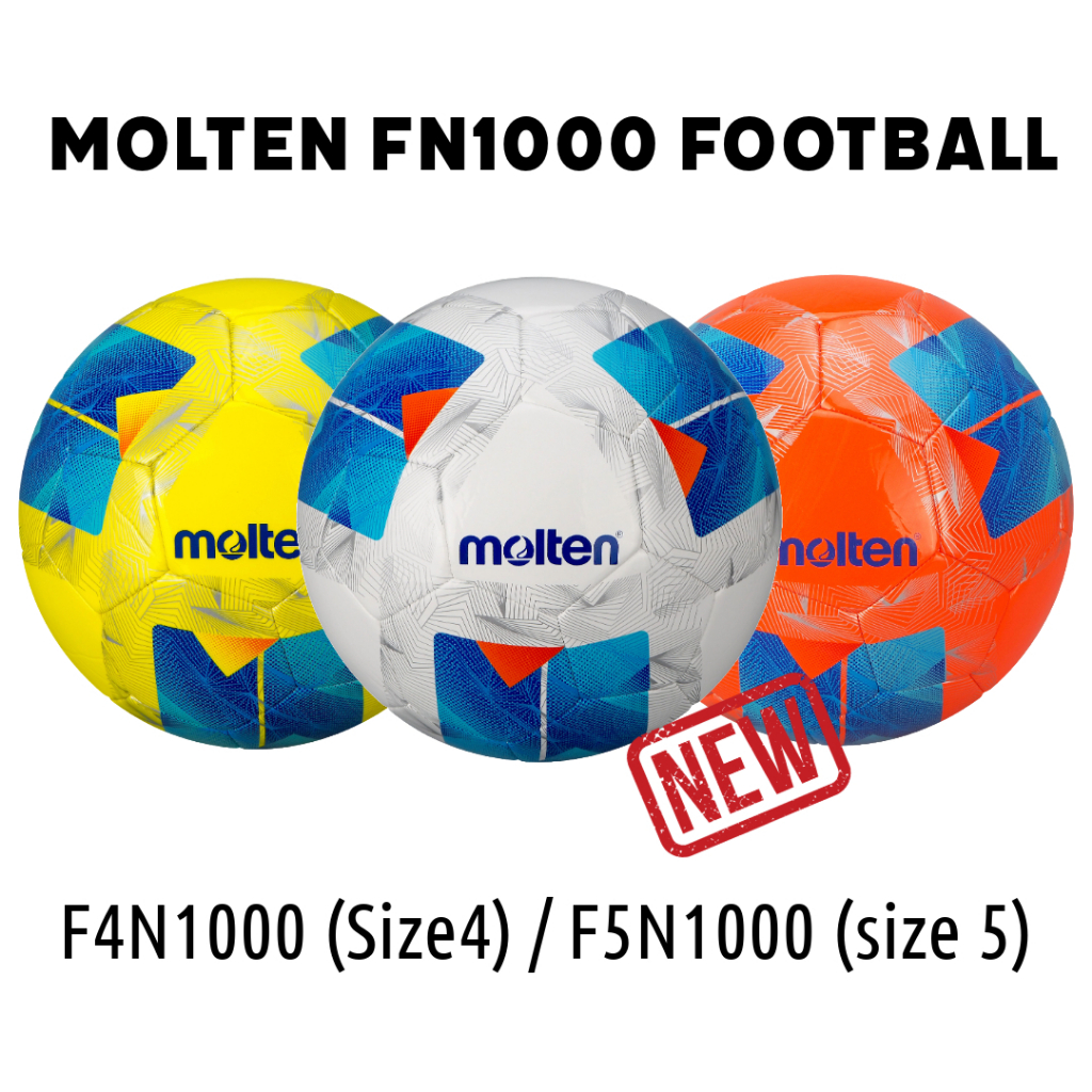 ออกแบบใหม่!! Molten F4N1000/F4A1000 ไซส์ 4 / F5N1000/F5A1000 ไซส์ 5 ฟุตบอล❗️ราคาดีที่สุด & ข้อเสนอที