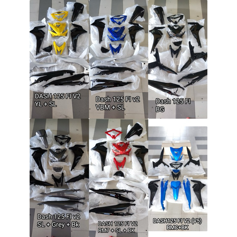 (DASH 125 V2) V5 Cover Body COVERSET ชุดฝาครอบ (HLD) HONDA DASH 125FI DASH 125 FI dash 125FI Dash125