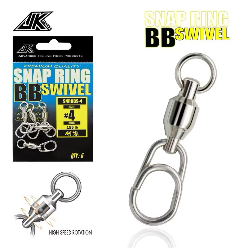 JK JANKER SNAP RING BALL BEARING BB SWIVEL SNRBBS