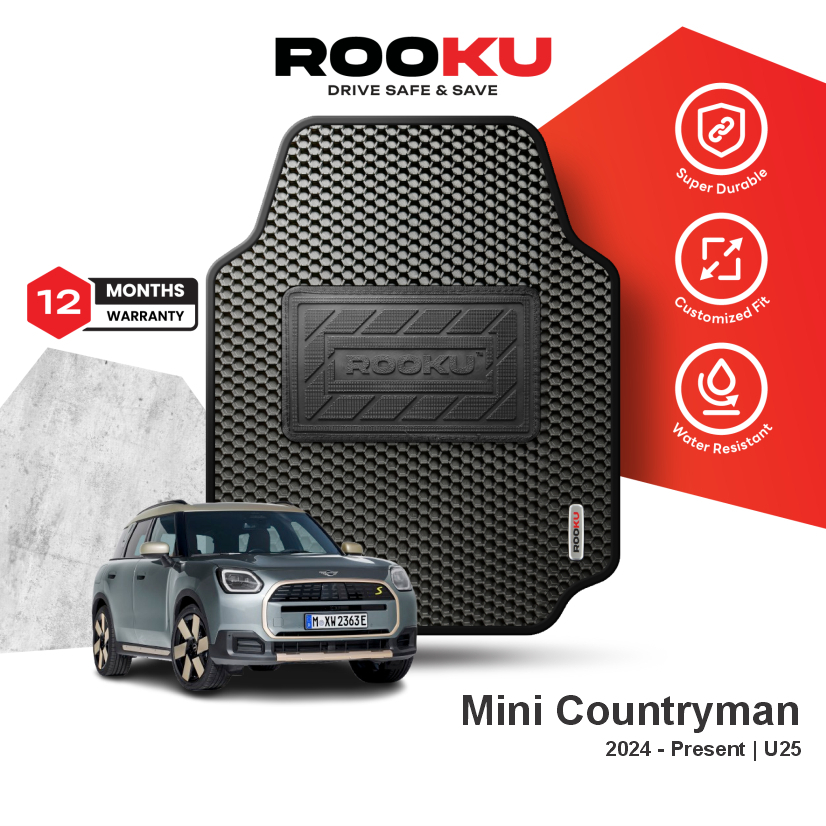 Rooku Car Mat Mini Cooper Countryman 2024-ปัจจุบัน U25