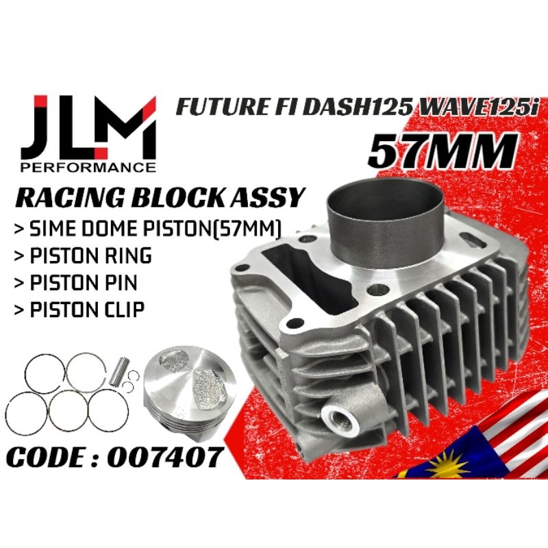 JLM 57 MM FUTURE FI DASH 125 WAVE125I RACING BLOCK SET FUTURE FUTURE FI DASH125 FI WAVE125i 57.00MM.