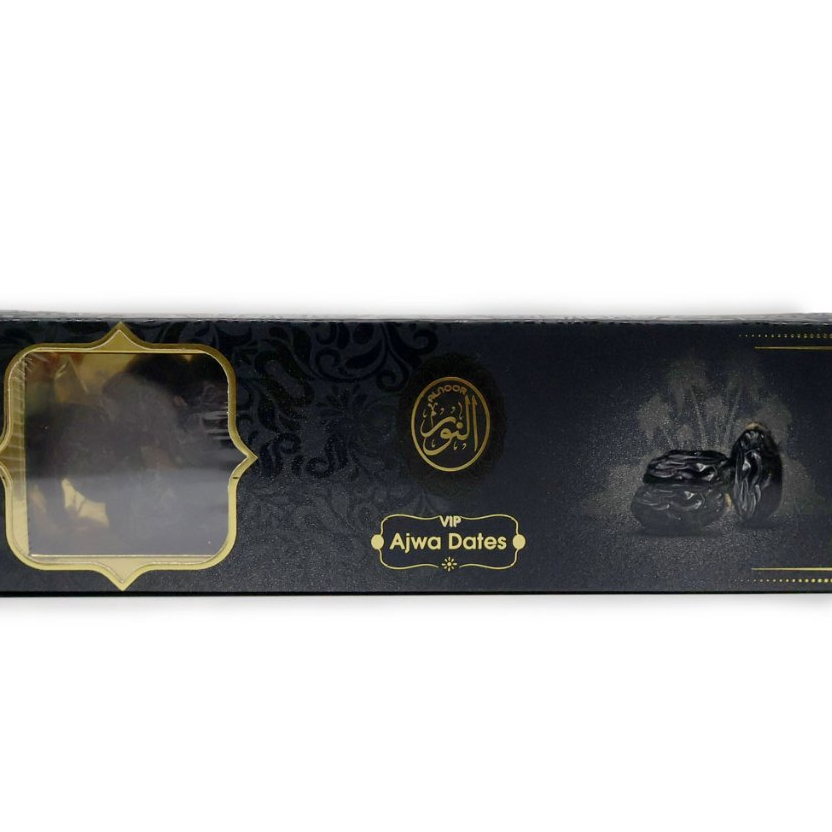 ALNOOR PREMIUM AJWA DATES VIP ,HIGH QUALITY DATES/KURMA { 250G/ 500G/ 1KG }