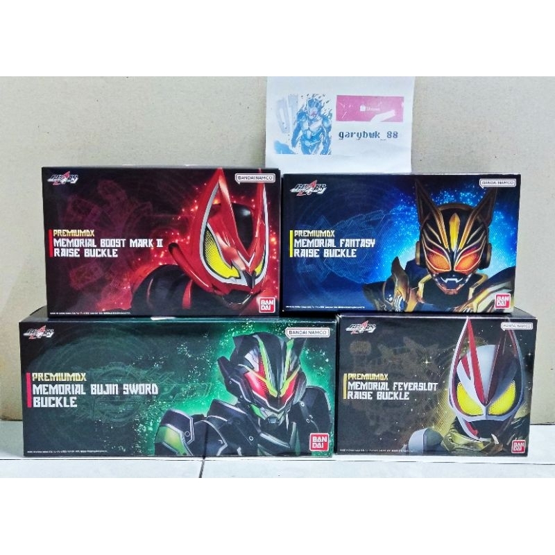PB KAMEN RIDER GEATS PREMIUM DX PDX BOOST MARK 2 II FEVER SLOT FANTASY BUJIN ดาบ RAISE BUCKLE MEMORI