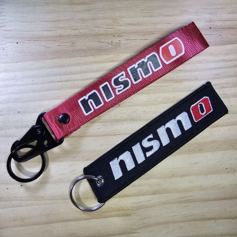 KeyChain Nismo Motorsport ยานยนต์รถจักรยานยนต์ยี่ห้อทอผ้า NISMO พวงกุญแจ Key Ring