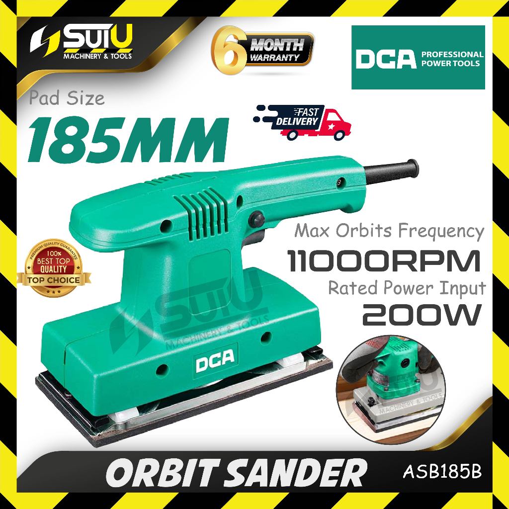 DCA ASB185 / ASB185B 185MM Orbit Sander 200W 11000RPM
