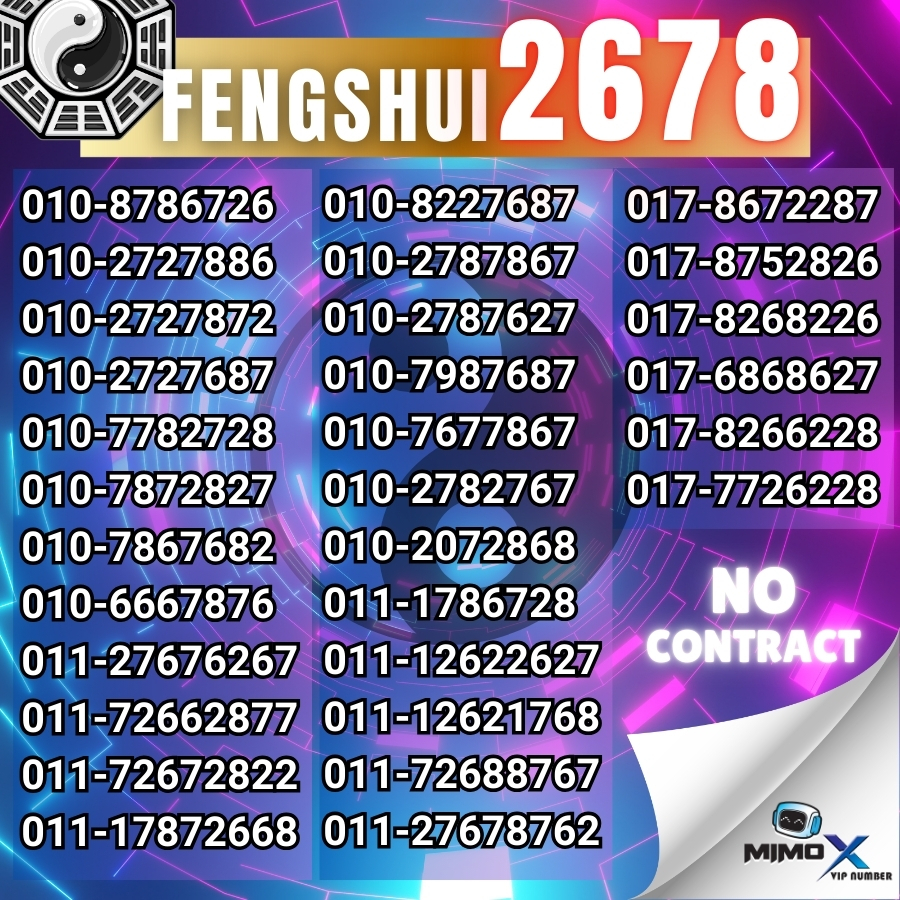 💎VIP FENG SHUI NUMBER💎Hotlink Prepaid SIM Card Golden 2/6/7/8 Series Unlimited 5G Data & Calls Hotli