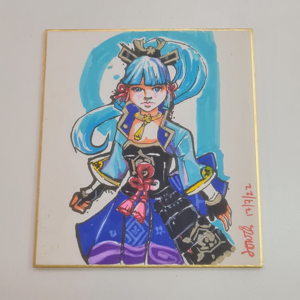 Design Underground Genshin Impact งานศิลปะ Kamiato Ayaka