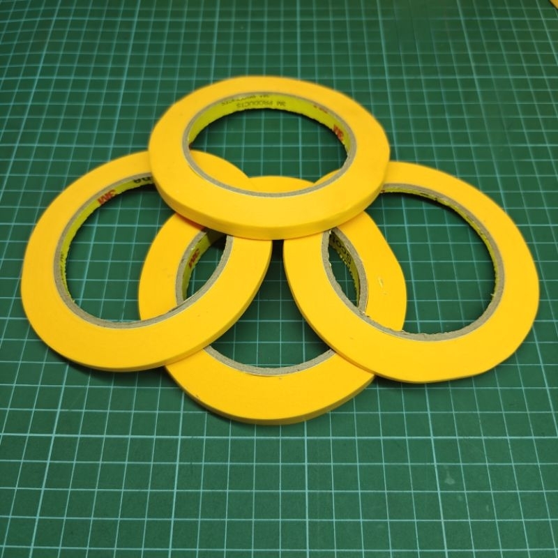 3M 244 Scotch Performance Masking Tape 244 สีทอง 50 ม. 0.08 มม