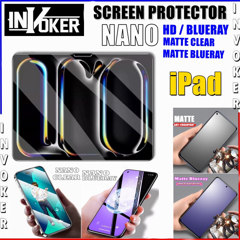ตัวป้องกันหน้าจอนาโนสําหรับ Apple iPad 11 2025 11th Gen / iPad Pro 11 / iPad