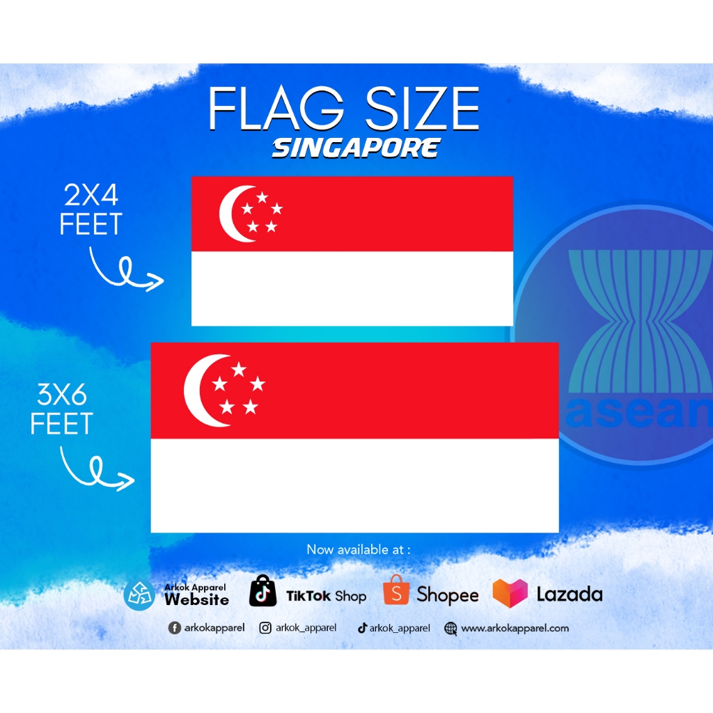[คุณภาพสูง] Bendera Asean Flag
