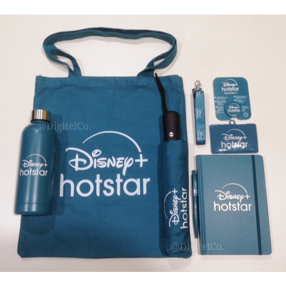 Disney+ Hotstar 7 in 1 สินค้า Limited Edition Tote Bag/Pop Socket/ขวดน้ํา/ร่มพับได้อัตโนมัติ ฯลฯ