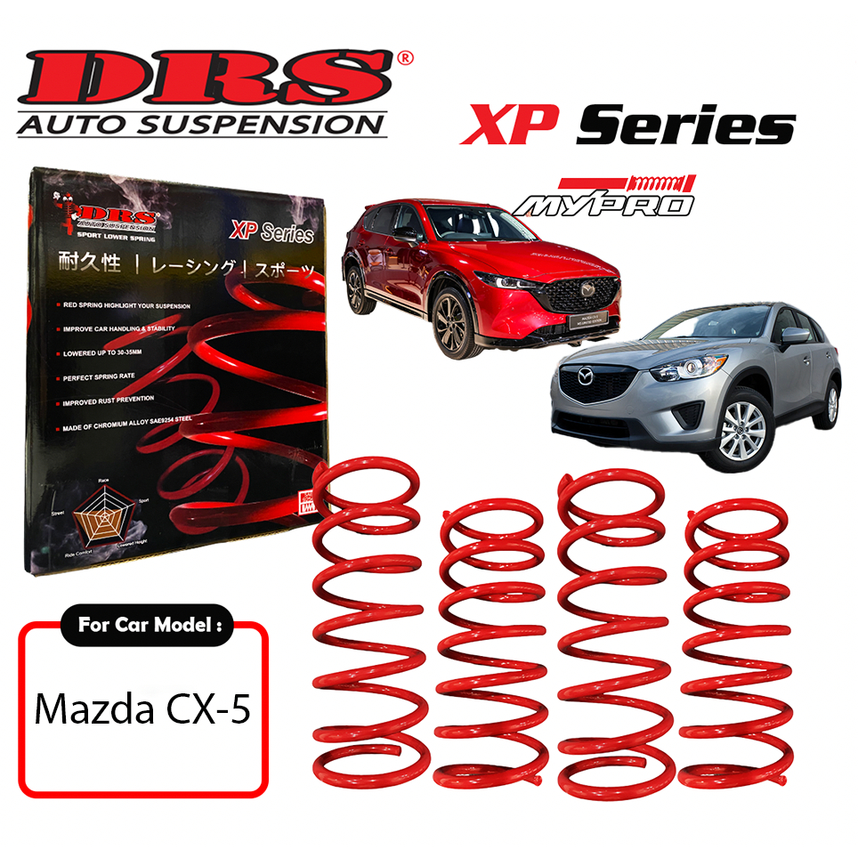 DRS XP Series Lowerd Sport Spring สําหรับ Mazda CX5 CX-5 KE 2012-2017 KF 2018-2025 CX-7 CX-8 CX-9