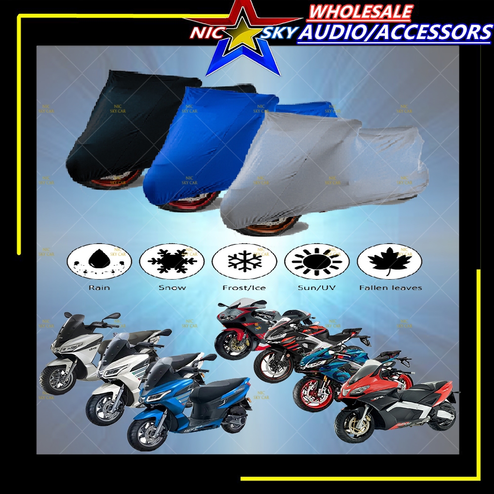 APRILIA ผ้าคลุมรถมอเตอร์ไซค์กันน้ํา Selimut RS-125 250 RS-457 RS-660 SXR-50 SXR-125 160 SRV-850