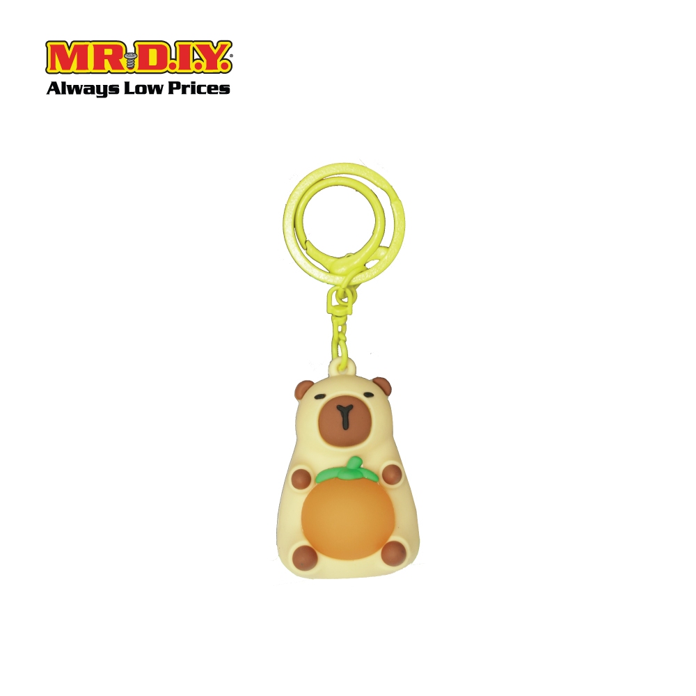 (MR.DIY) พวงกุญแจ LED Capybara ขนาดเล็ก (L11cmxH3.5cmxW3cm)