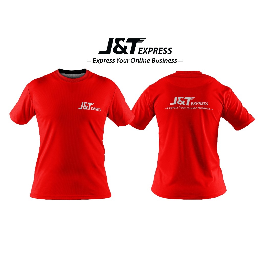 JT Express Rider Short Sleeve JNT T-Shirt Baju Delivery MICROFIBER 150GSM