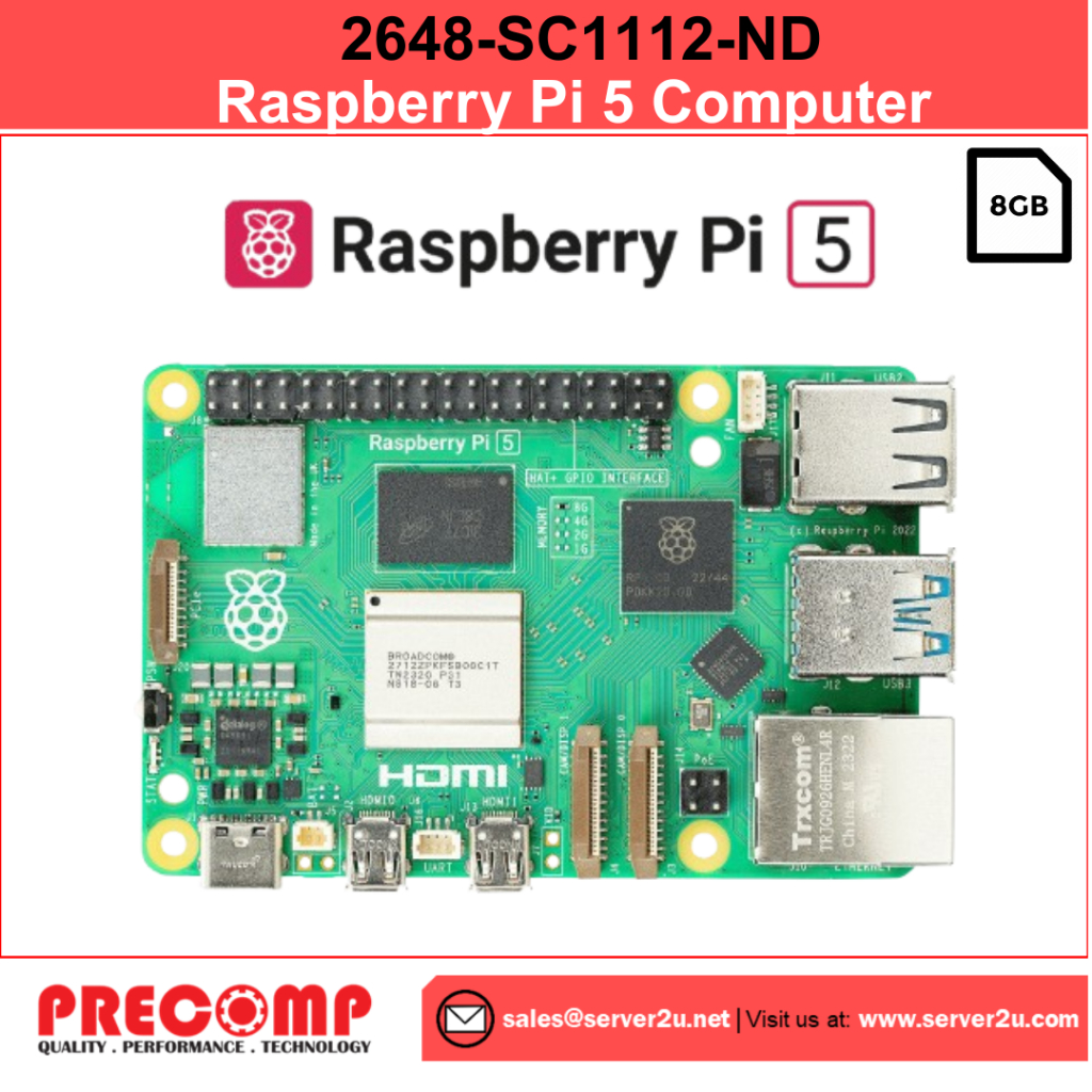 คอมพิวเตอร์ Raspberry Pi 5 พร้อม RAM 4GB 8GB