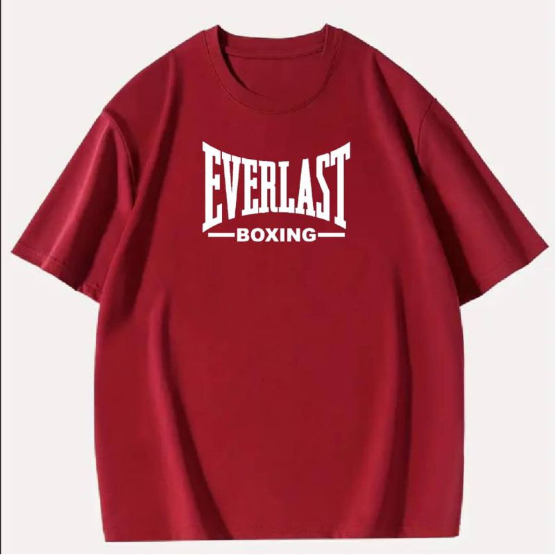 BAJU VIRAL EVERLAST B0XING UNISEX XS-5XL เสื้อยืดแขนสั้นผ้าฝ้าย 100% คุณภาพระดับพรีเมียม 190GSM