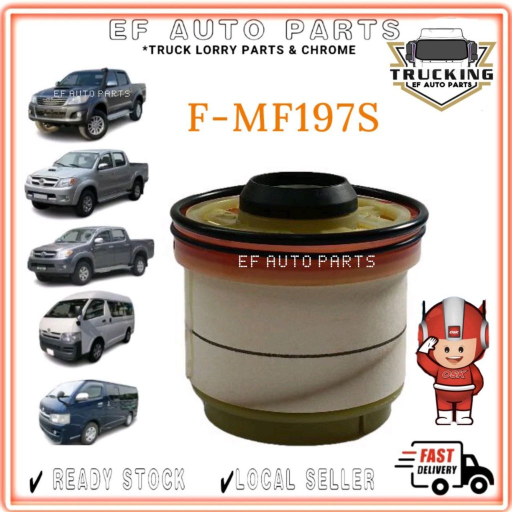 OSK F-MF197S FUEL FILTER TOYOTA HILUX 2005-2015,HIACE,FORTUNER,D-MAX RT50 12-18 2.5CC DMAX