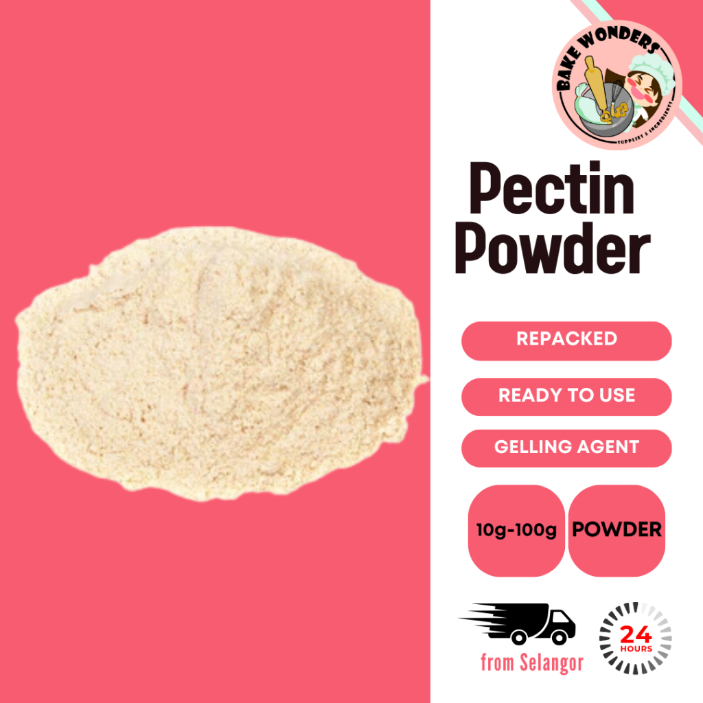 Pectin Powder/ 果粉/ Gelling Agent/ แยม/ ทําแยม/ Medium Rapid Set Pectin (10g/50g/100g/250g)