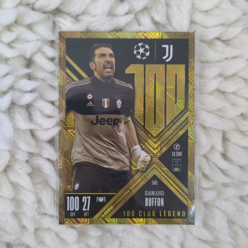 Topps Match Attax EXTRA 2024-2025 Gianluigi Buffon Juventus 100 Club Legend 340