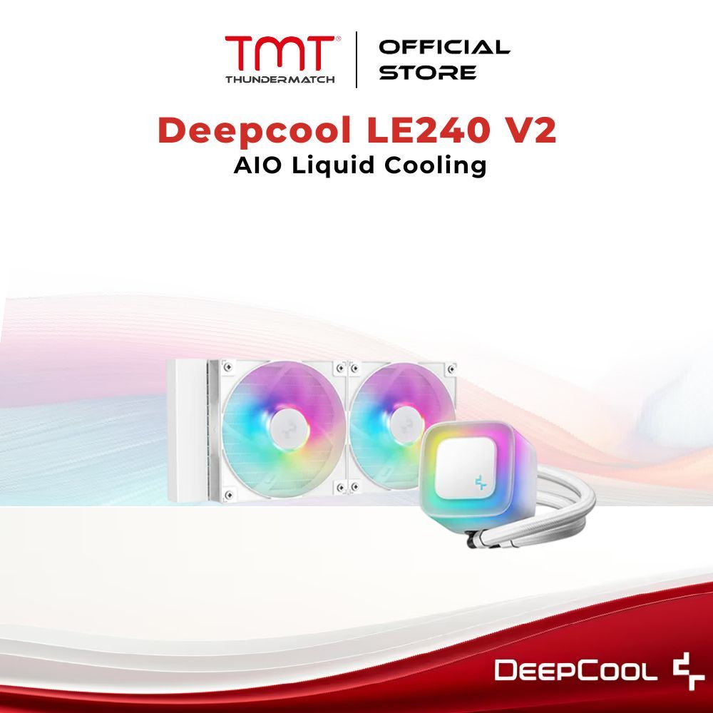 TMT Deepcool LE240 V2 AIO CPU Liquid Cooler (สีขาว)