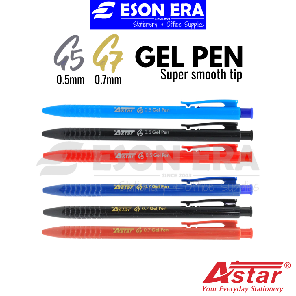 ปากกาเจล Astar G5/G7 หดได้ 0.5 มม./0.7 มม