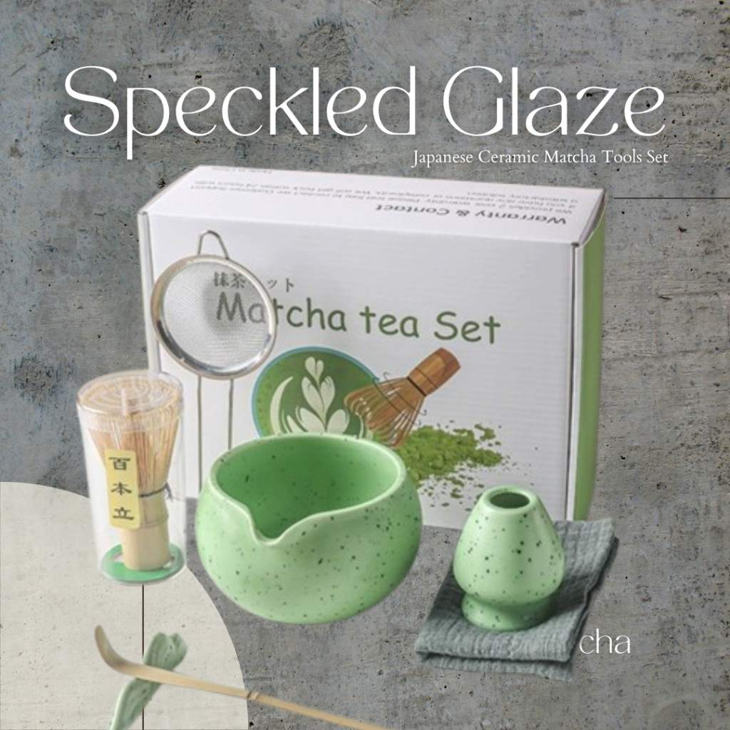 M套装no Matcha 7 IN 1 Spout Japanese Speckled Glaze Ceramic Bowl Set Box 7 IN 1 Enta Silkapet Tea