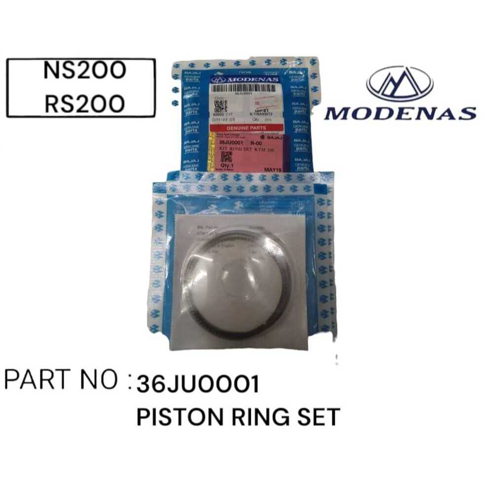 PULSAR NS200 / RS200 PISTON ชุดแหวนโหมด 36JU0001 RS 200 RS 200