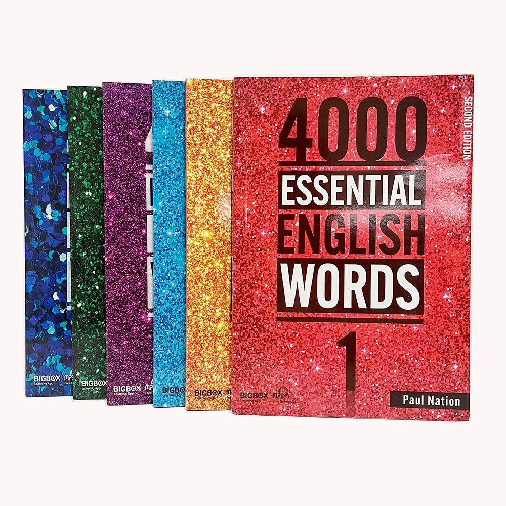 ใหม่ 6 เล่ม/ชุด 4000 คําภาษาอังกฤษที่จําเป็นระดับ 1-6 IELTS SAT Core Words หนังสือคําศัพท์ภาษาอังกฤษ