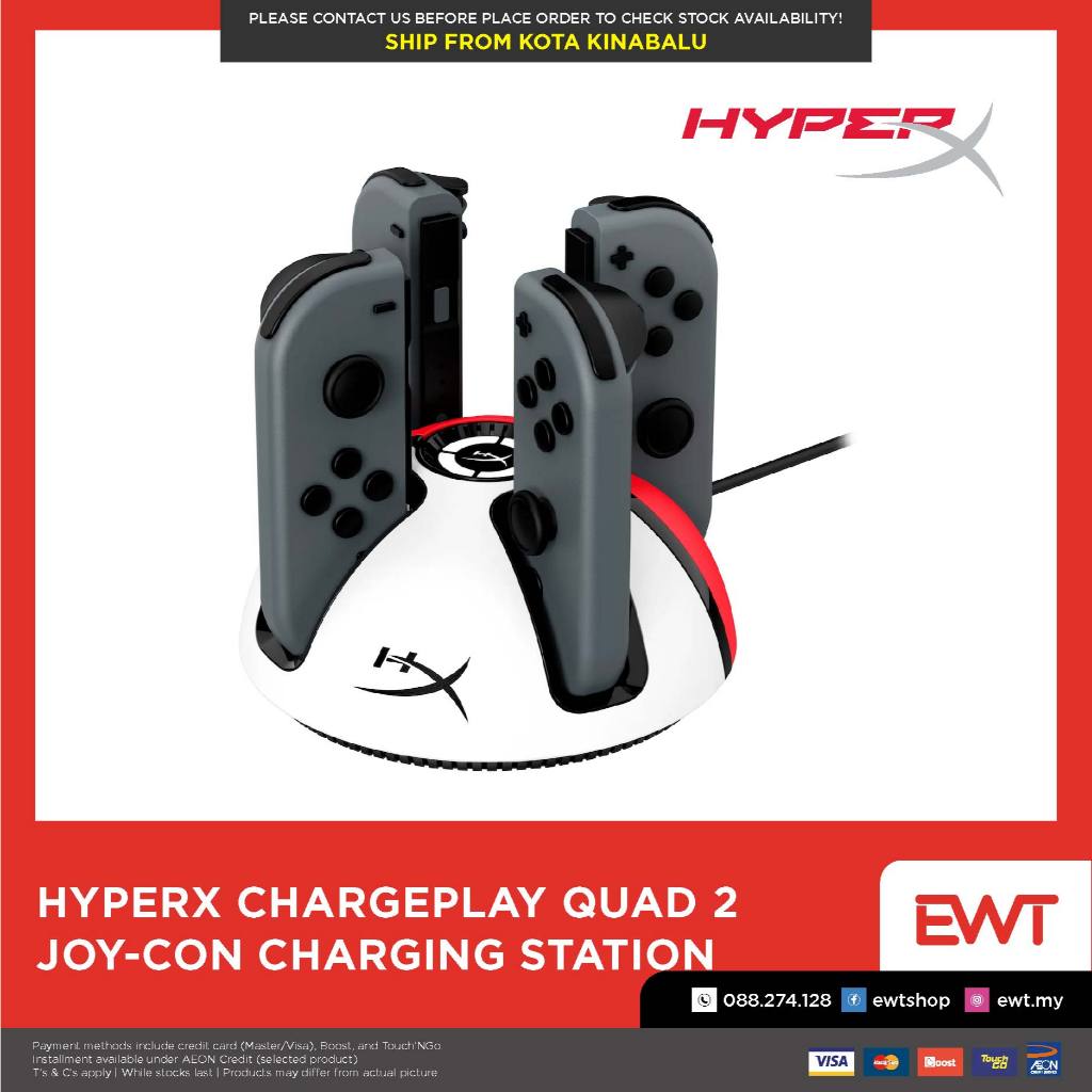 HyperX ChargePlay Quad 2 สําหรับ Nintendo Switch