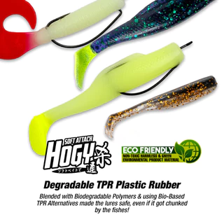 SANTEC - HOGY MINNOW LUMINOUS SLIMZ 2.5" X 8PCS /3" X 6PCS - SOFT BAIT SOFT SNAKEHEAD BUJUK