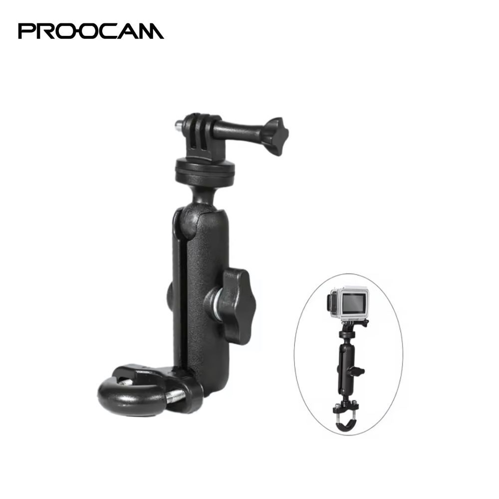 Proocam T-005 Action Camera Bracket รถจักรยานยนต์ Handler Bar Gopro DJI Insta360 อุปกรณ์เสริมรถจักรย