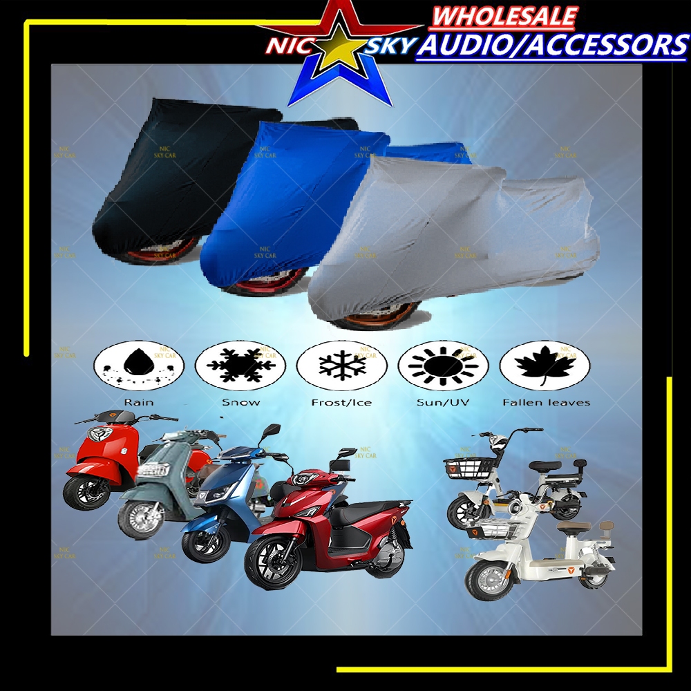 YADEA ฝาครอบรถจักรยานยนต์ป้องกันฝุ่นกันน้ํา UV Selimut มอเตอร์ YADEA M6 MODERN OSSY T5 TEENA VOLTGUA