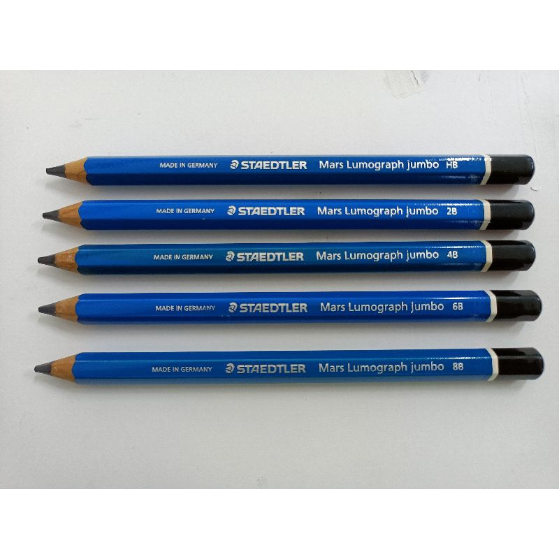 Staedtler Pensil / Pencil Mars Lumograph Jumbo 100J - HB/2B/4B/6B/8B - 1 ชิ้น