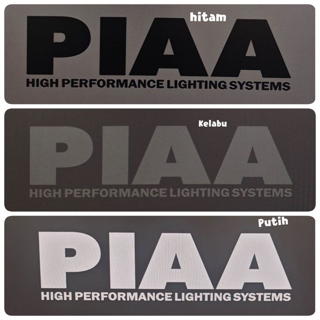 สติ๊กเกอร์ ตัดสติ๊กเกอร์ PIAA = 1 ชิ้น