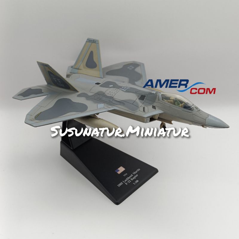 Amercom Fighter Aircraft Collection 9, Lockheed Martin F-22A Raptor First Fighter, USAF (เอี๊ยมหลวม)