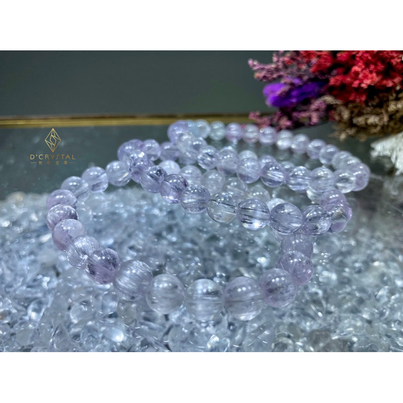 Brushed Cat-eyes Kunzite Straw (ตัวกระจก) หลอดตาแมว Kunzite