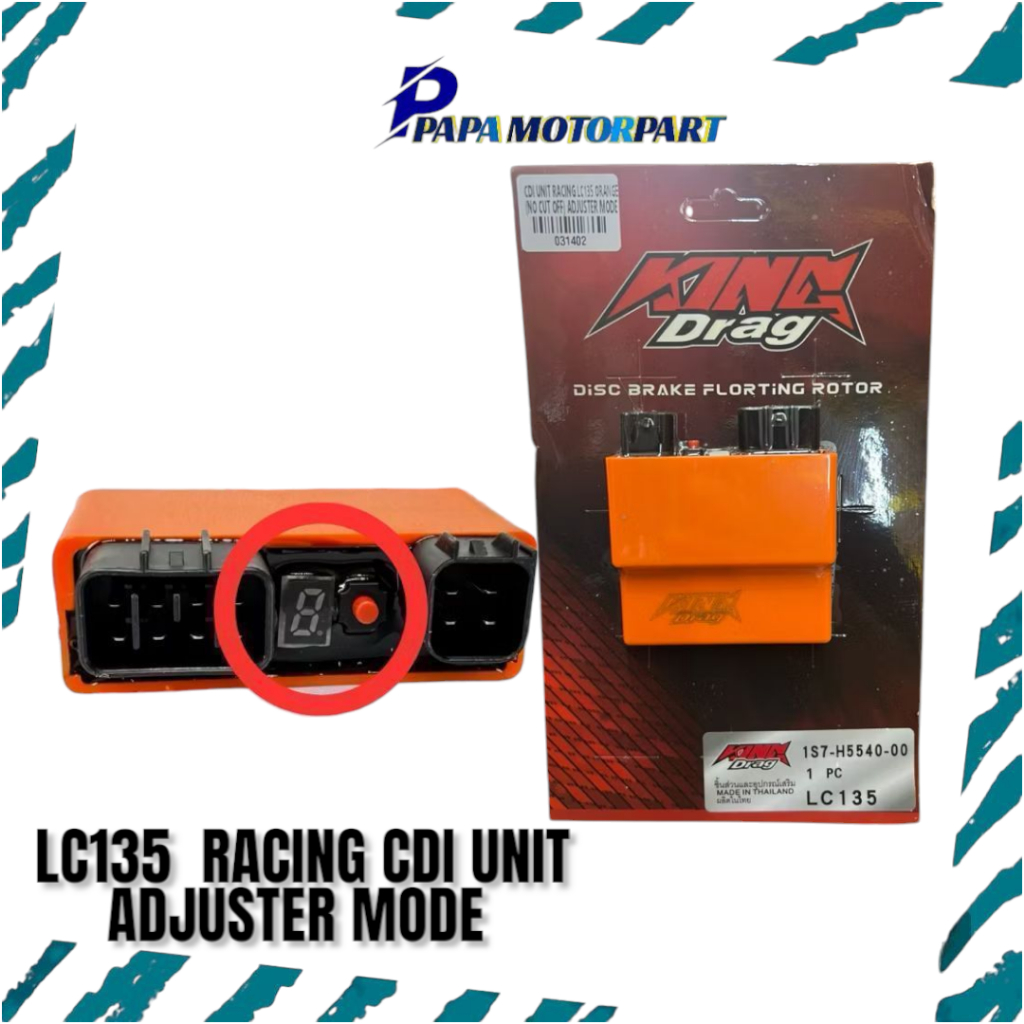 KINGDRAG ไม่มีการตัดโหมด ADJUSTER LC135 135LC V1 - V7 CDI UNIT ASSY RACING CDI