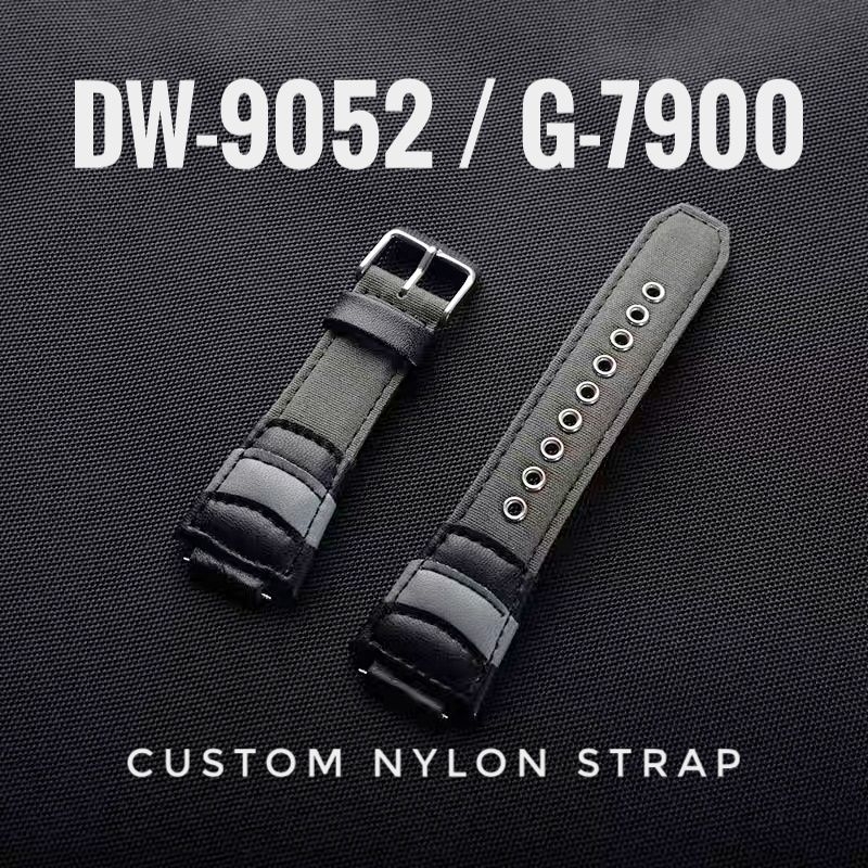 Custom fit DW-9100 DW-9052 GW-7900 G-7900 สายรัดไนลอนทดแทนเครื่องมือและสปริงบาร์ 16 มม.