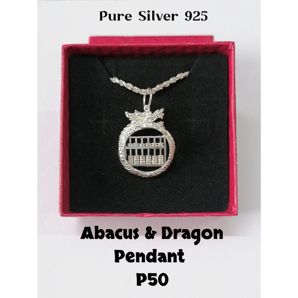 SILVER 925 จี้ลูกคิด Perak Tulen 925 Sempoa