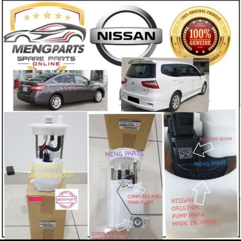 NISSAN GRAND LIVINA L11L 1.8 2013Y > ,SHLPHY 1.8 B17 FUEL PUMP ASSY 17040-1YP2A