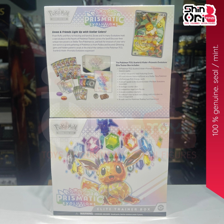 Pokemon TCG Scarlet & Violet Prismatic Evolutions [TCG] SV8.5 ETB เวอร์ชันภาษาอังกฤษ
