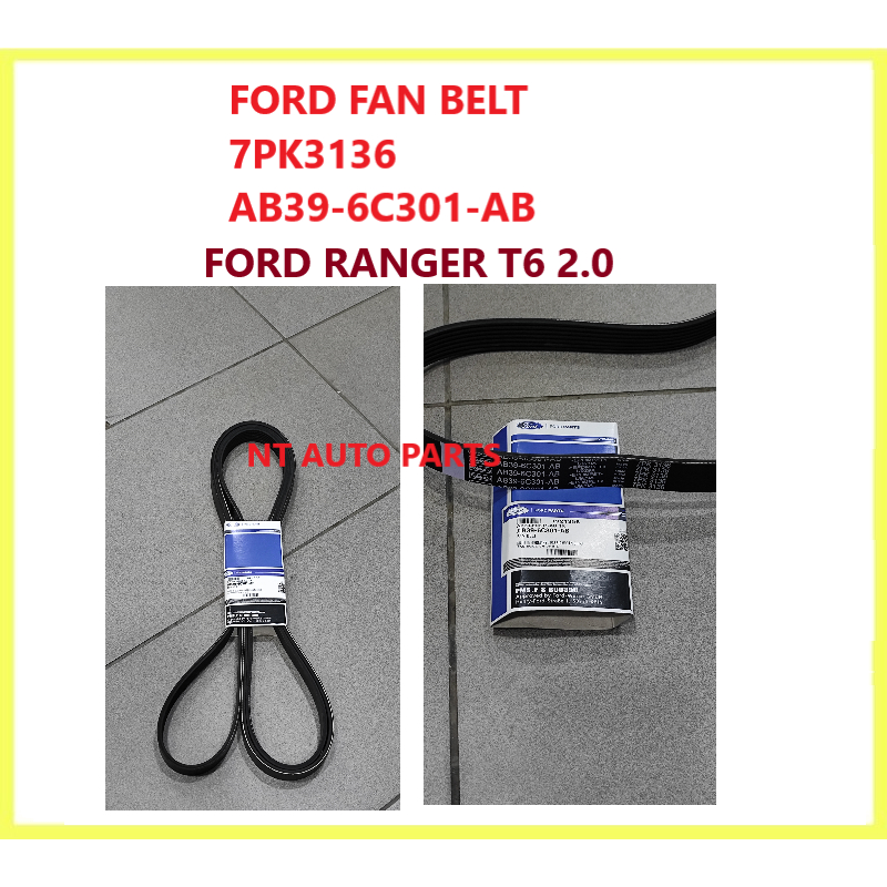 FORD FAN BELT 7PK3136 AB39-6C301-AB FORD RANGER T6 2.0