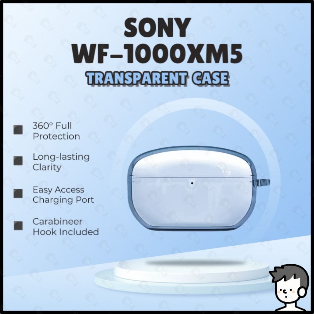 Sony WF-1000XM5 Case หูฟังเกราะป้องกัน Soft TPU เคสใส Sony Wf 1000xm5 Case Clear Case