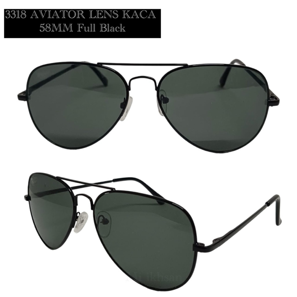 กระจกเลนส์แว่นกันแดด Aviator [UV400] 58MM