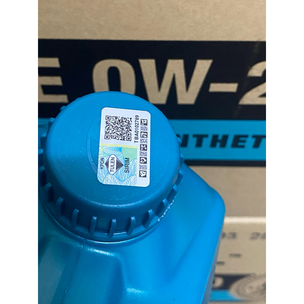 PERODUA FULLY SYNTHETIC ENGINE OIL SAE 0w20 (3.5@L) AXIA BEZZA ARUZ ATIVA MYVI D20N (2018>)