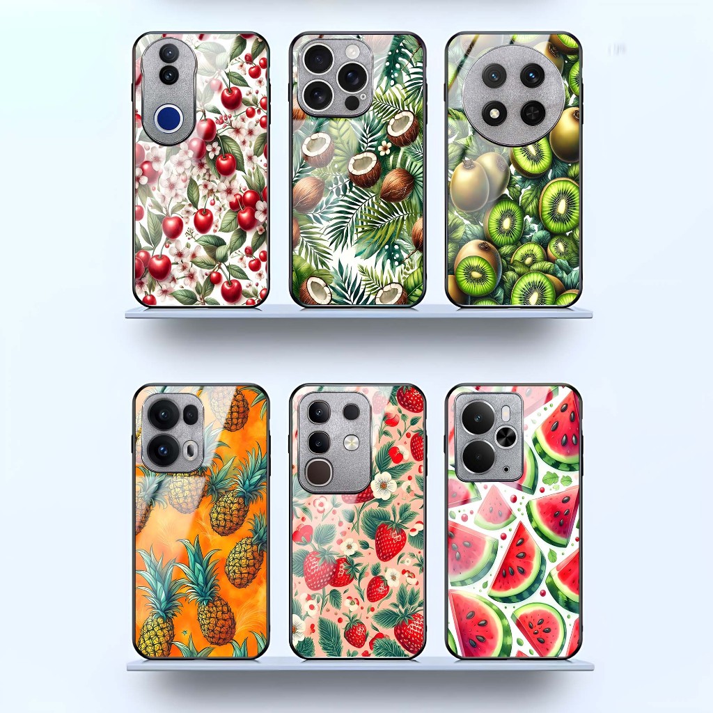 PC Plexiglass Back Case Fruit Series สําหรับ Honor X9C(5G)/X9C สมาร์ท/X9A/X9/Honor X9B/Honor X8A/Hon