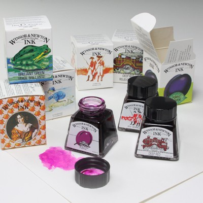 WINSOR & NEWTON DRAWING INK 14ML LIQUID INKDIAN INK 30ML PROFESSIONAL หมึกกันน้ํา